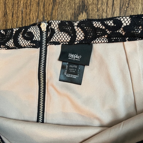 Mossimo Black Lace Overlay Skirt Sz XXL 2x - Picture 3 of 3